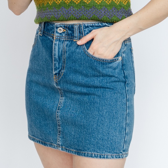 Vintage Gap Jean Mini Skirt - Picture 1 of 6